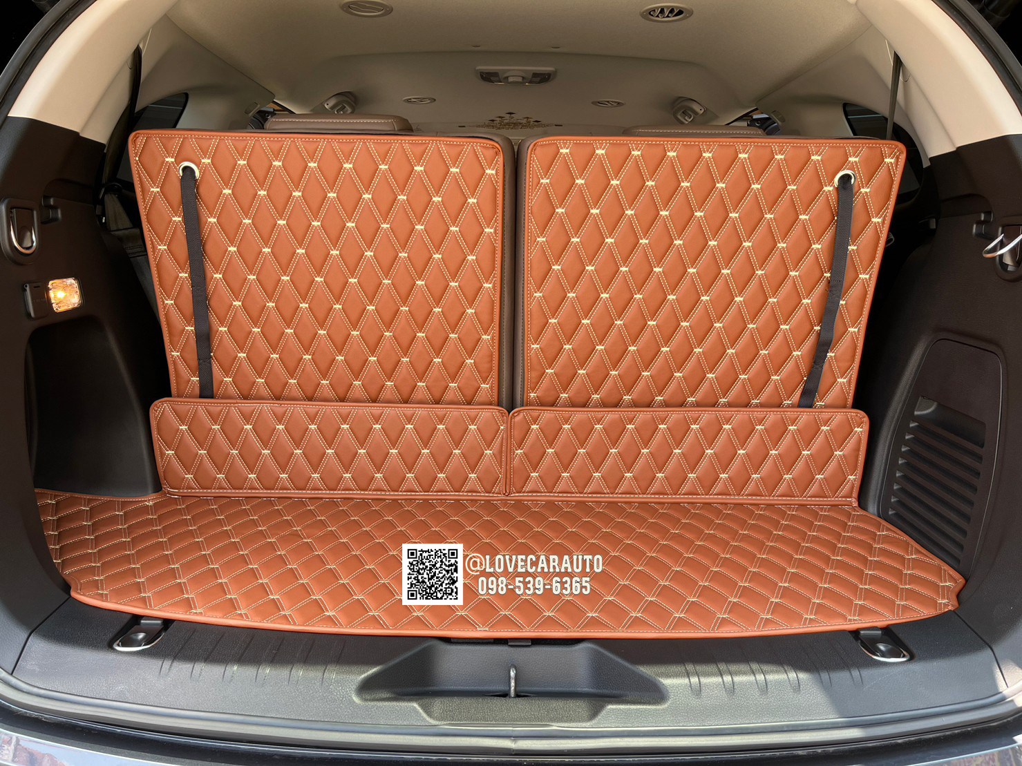 พรมปูพื้นรถยนต์6D Isuzu Mu-X 2023 พรมvvip สีน้ำตาลเข้ม