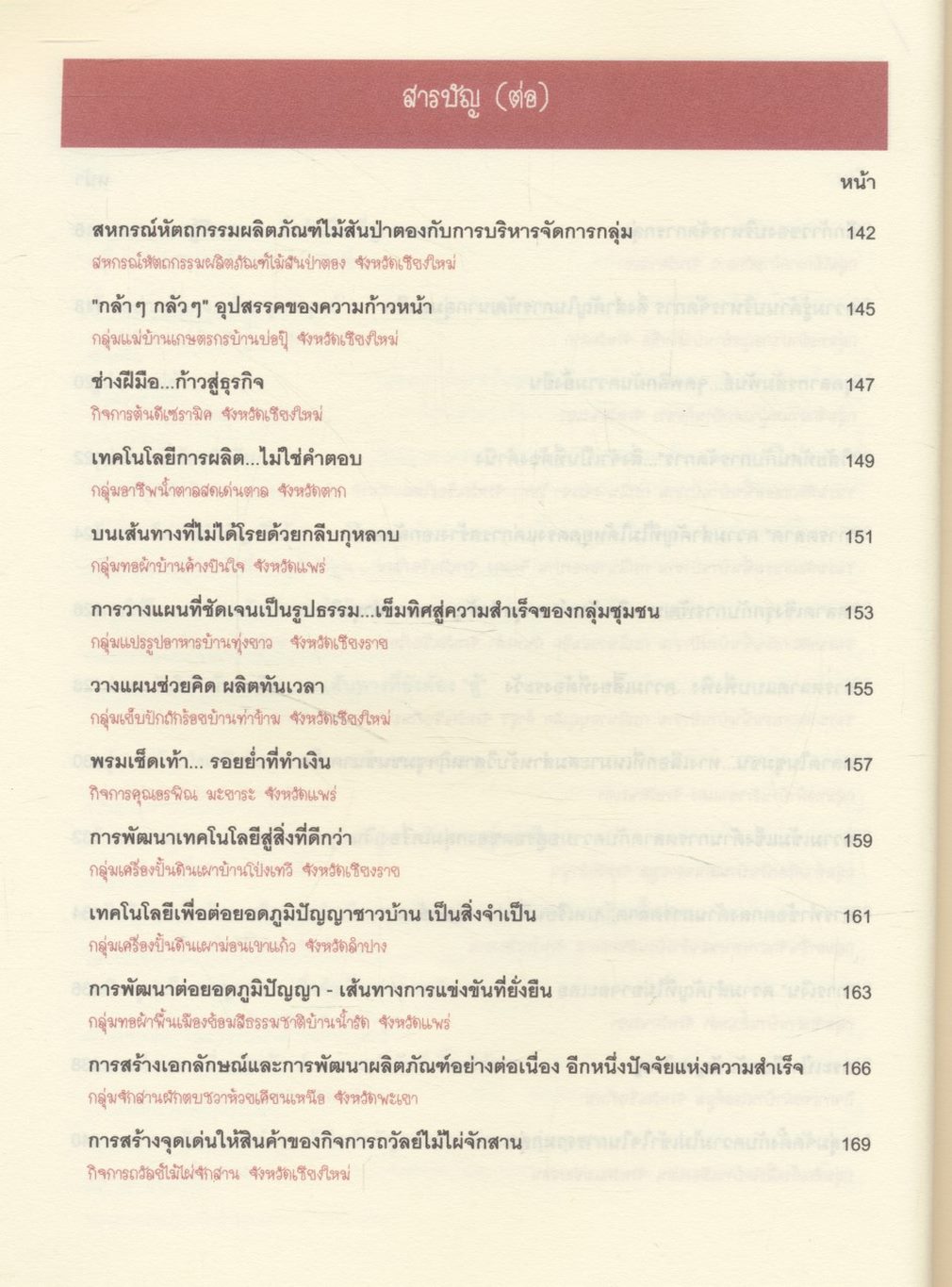ร้อยแปดวิสาหกิจ (ใน) ชุมชน แนวทางวิจัย กลยุทธ์ กรณีศึกษา