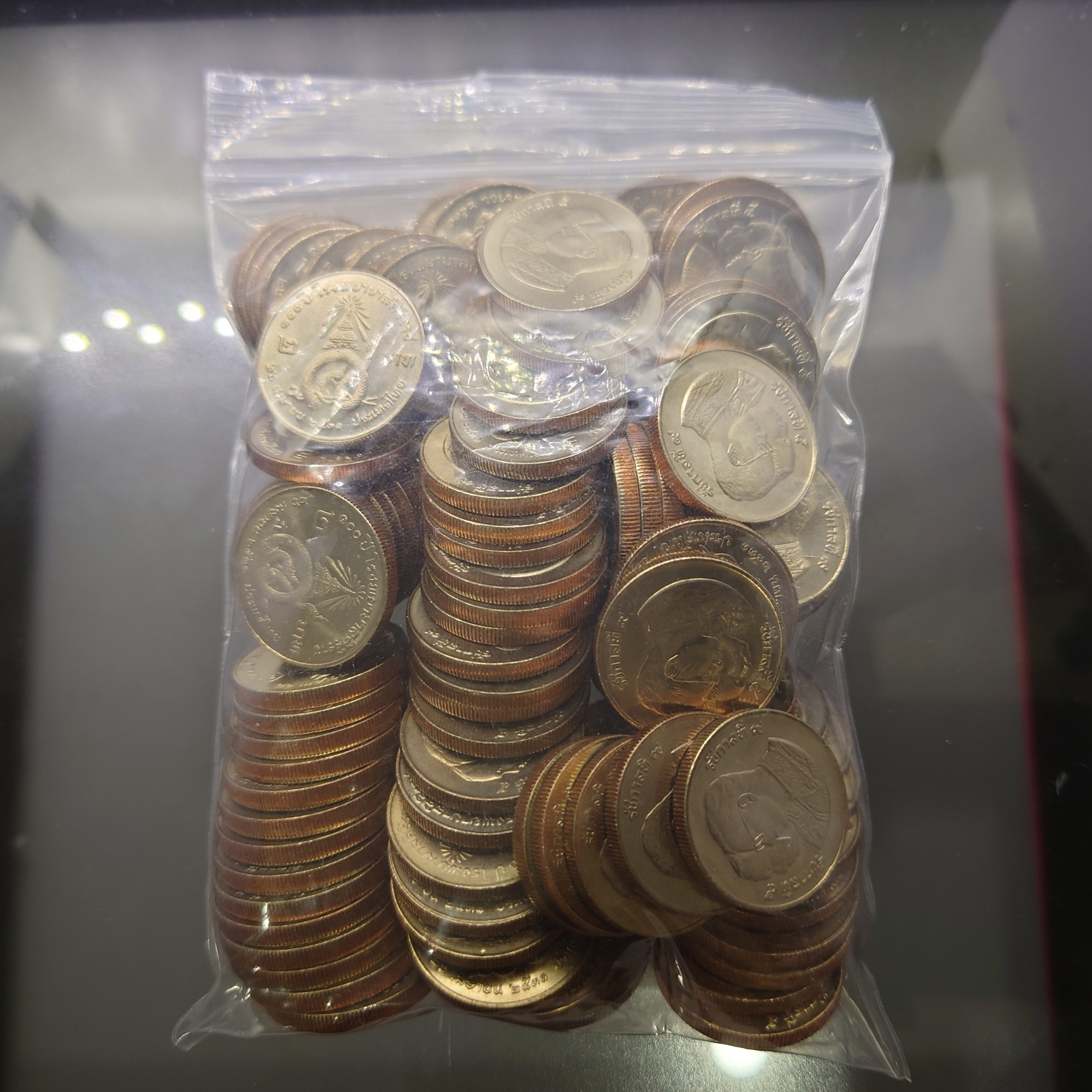 ชุดเหรียญ 100 เหรียญ เหรียญ 2 บาท ที่ระลึก 100 ปี ศิริราช ปี2530 ไม่ผ่านใช้