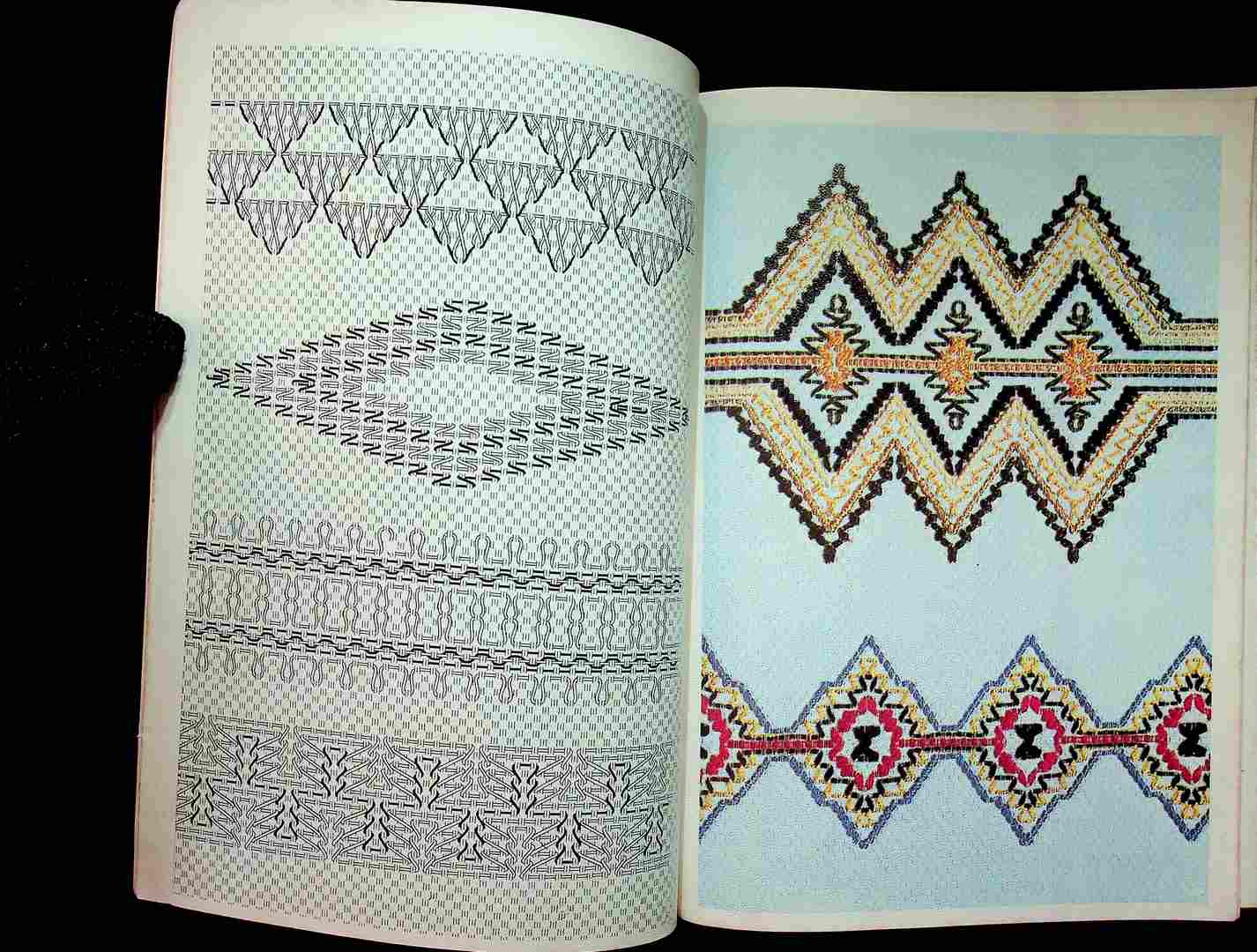 แบบปักสอดปักไขว้ นำสมัย