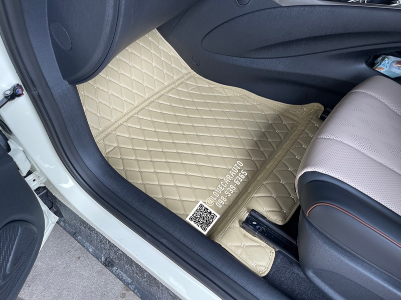 พรมปูพื้นรถยนต์ 6D BYD Dolphin ครีม