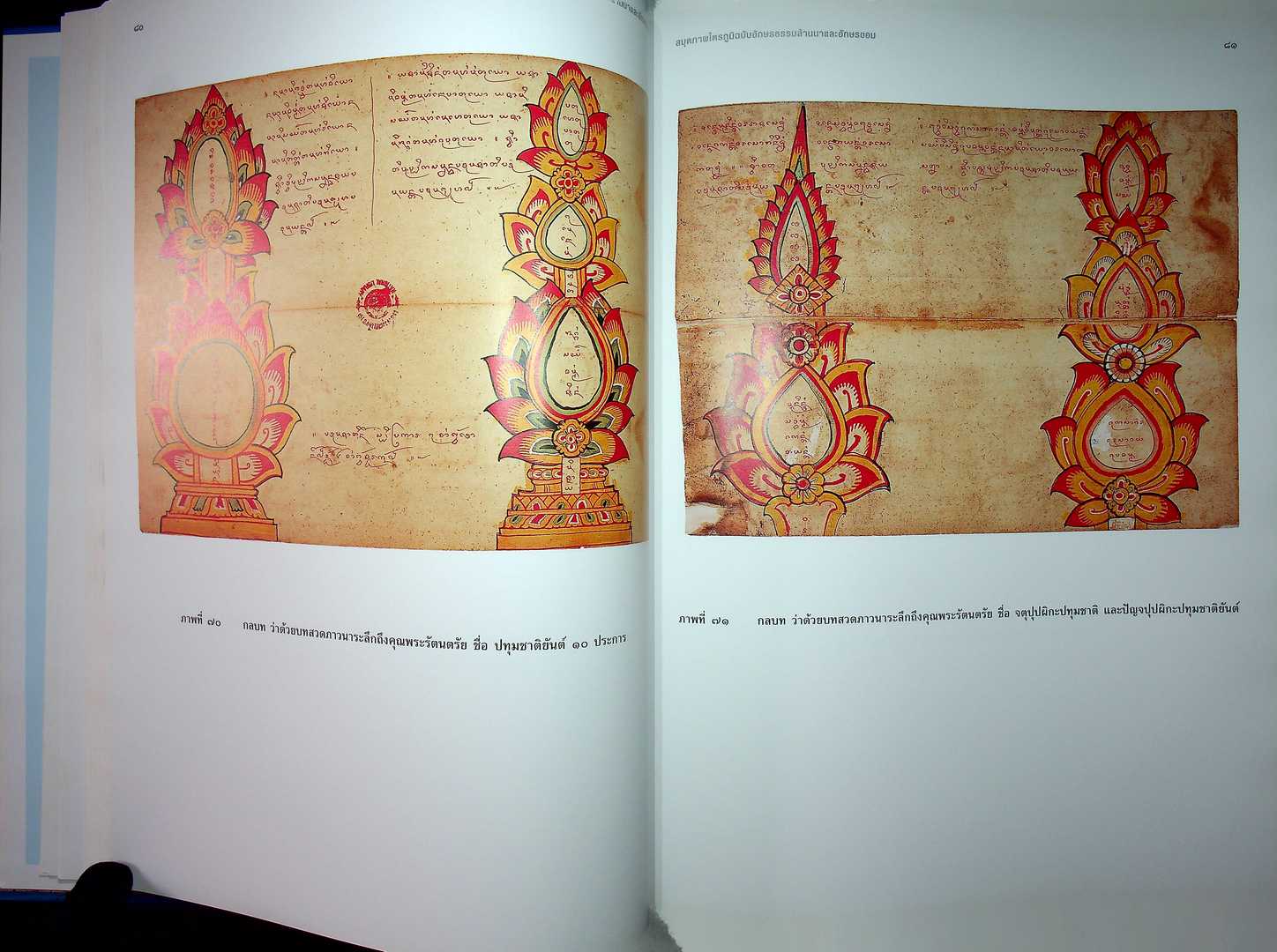 สมุดภาพไตรภูมิ ฉบับอักษรธรรมล้านนาและอักษรขอม