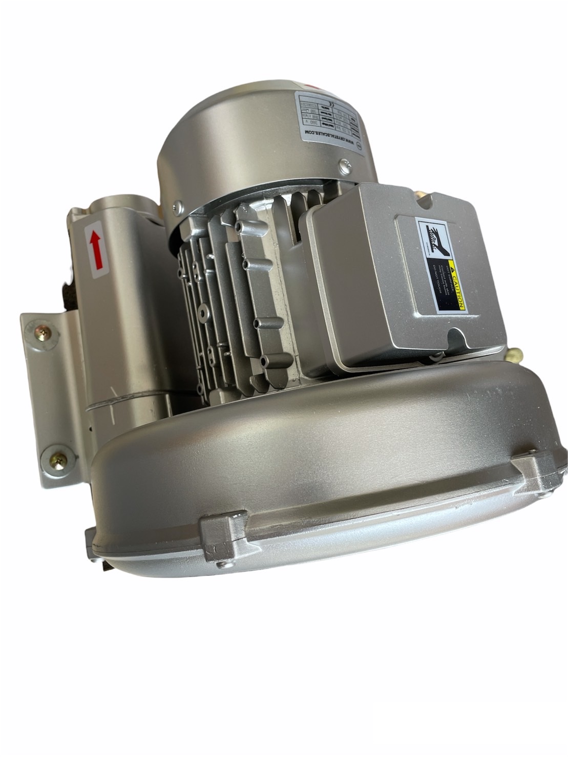 พัดลมโบรเวอร์เป่าอากาศ และ ดูดอากาศ Ring Blower CTA 740w 380 V ขนาด 1 แรงม้า(0.74 KW)ใช้เติมอากาศในบ่อ เพาะเลี้ยงสัตว์น้ำ โรงงานอุตสาหกรรม