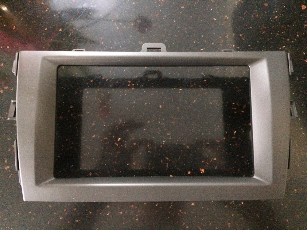 หน้ากาก 2 din ตรงรุ่น TOYOTA รุ่น ALTIS ปี 2008-2013 สีเทา