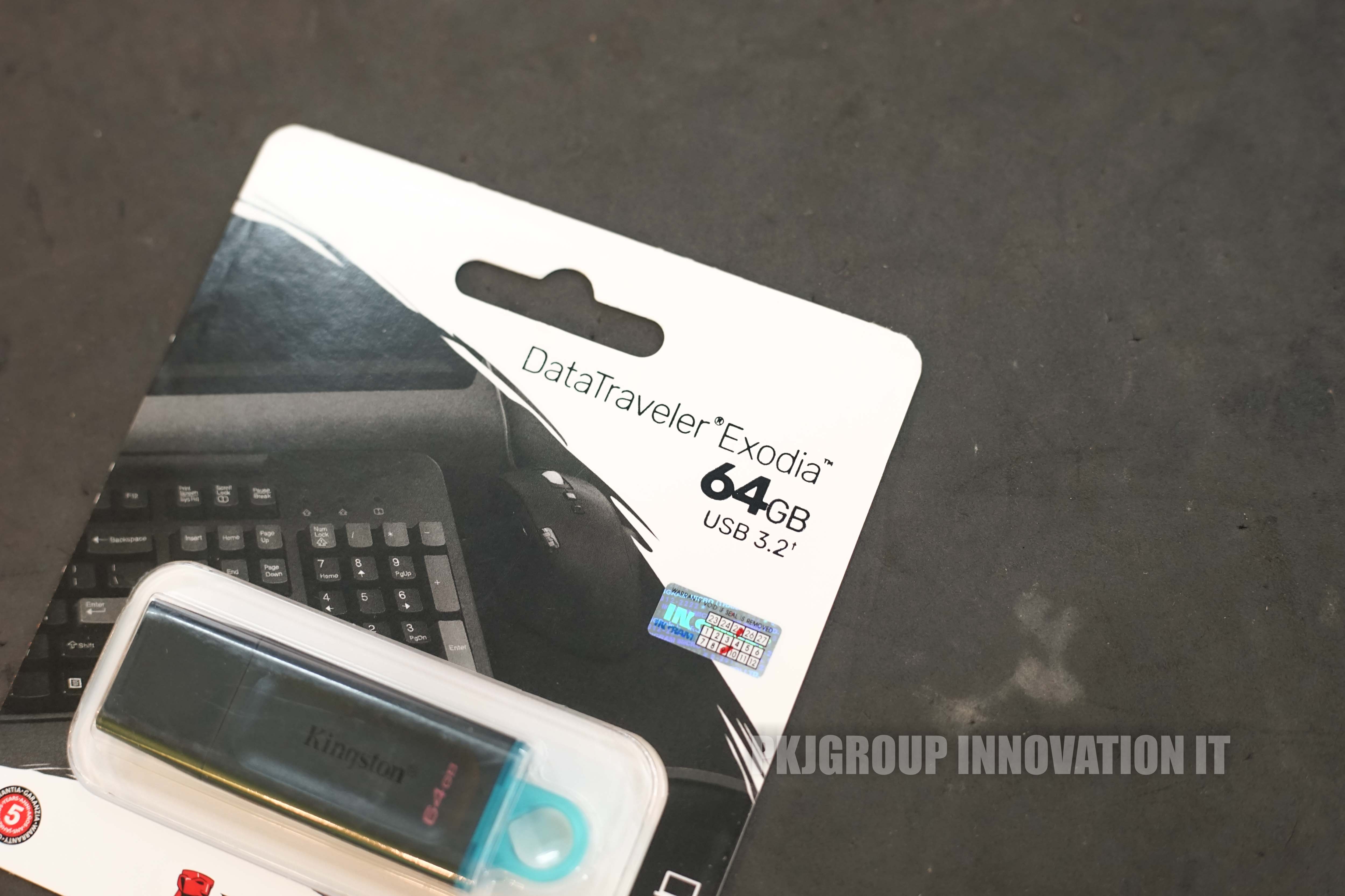 Flashdrive 64 GB ของใหม่ Kingston USB 3.2 DataTravel Exodia