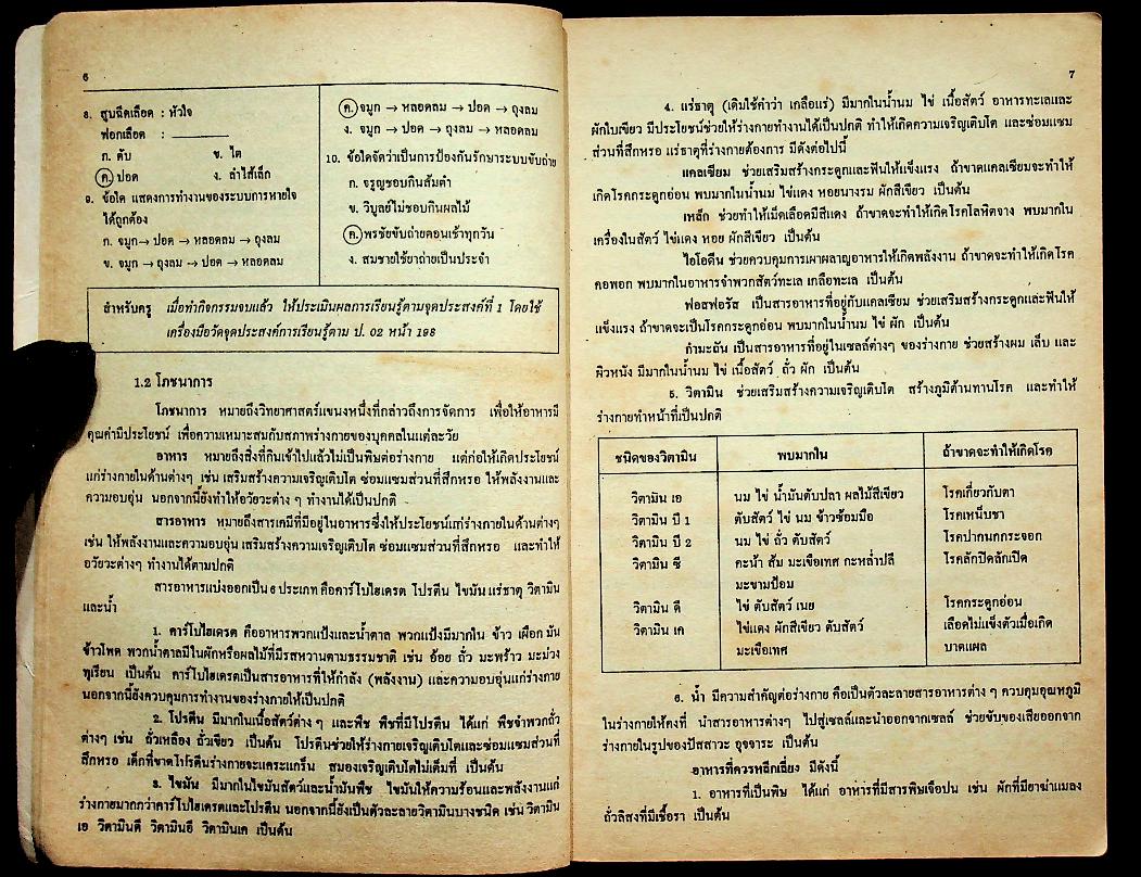 เฉลย แบบเรียนมาตรฐาน ฉบับพิเศษ สปช. ชั้นประถมศึกษาปีที่ 6