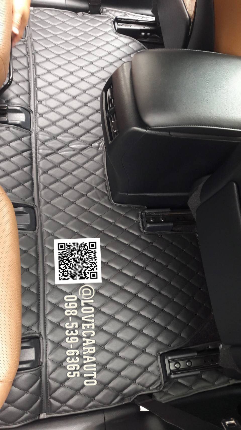 พรมปูพื้นรถยนต์ 6D Lexus RX270 สีดำล้วน เต็มคัน