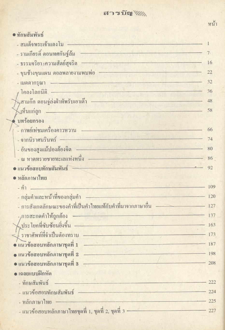 คู่มือ วิชาภาษาไทย ม.3