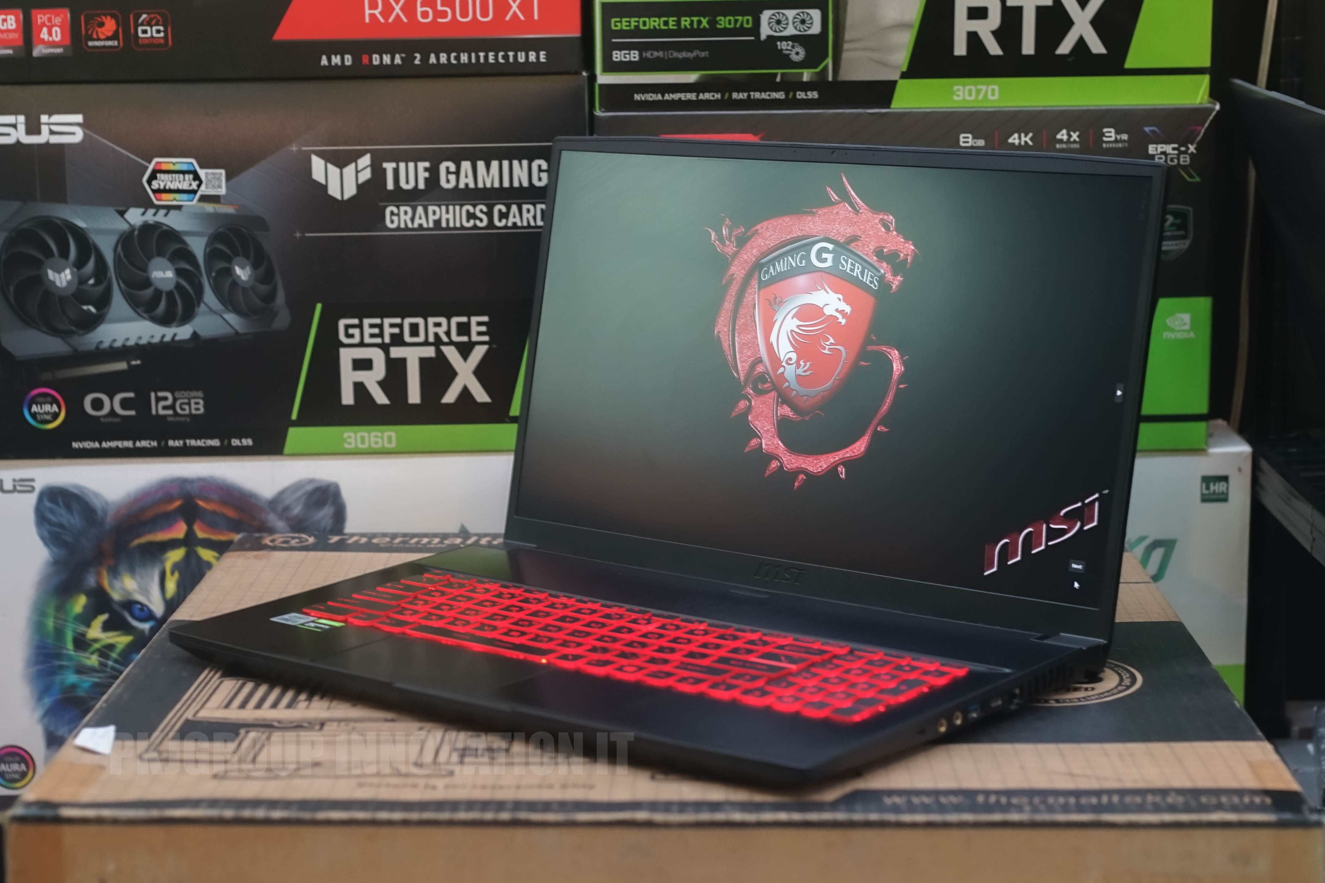 โน๊ตบุ๊คเล่นเกมมือสอง MSI GF75 Thin 10SC-079TH i5-10500H RAM 8 GB SSD 512GB GTX1650 17.3"