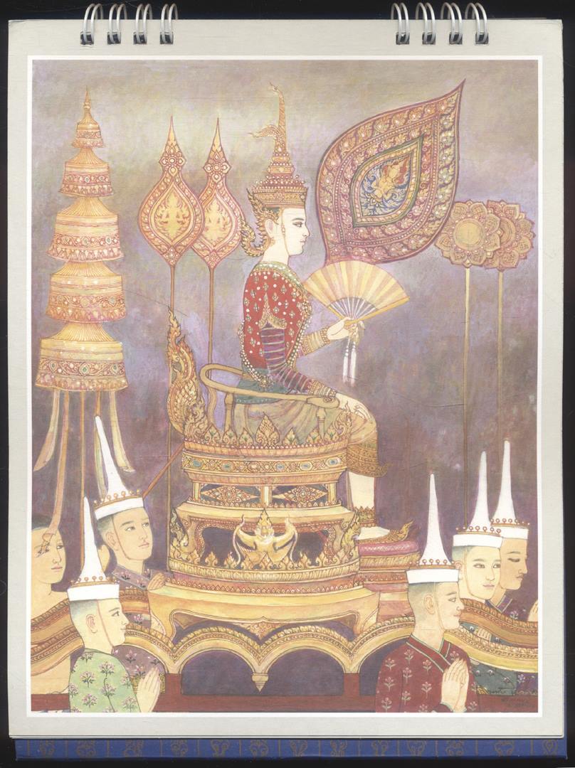 ปฎิทินตั้งโต๊ะ อาภรณ์สยามสามสมัย พ.ศ 2562 ของวิริยะประกันภัย