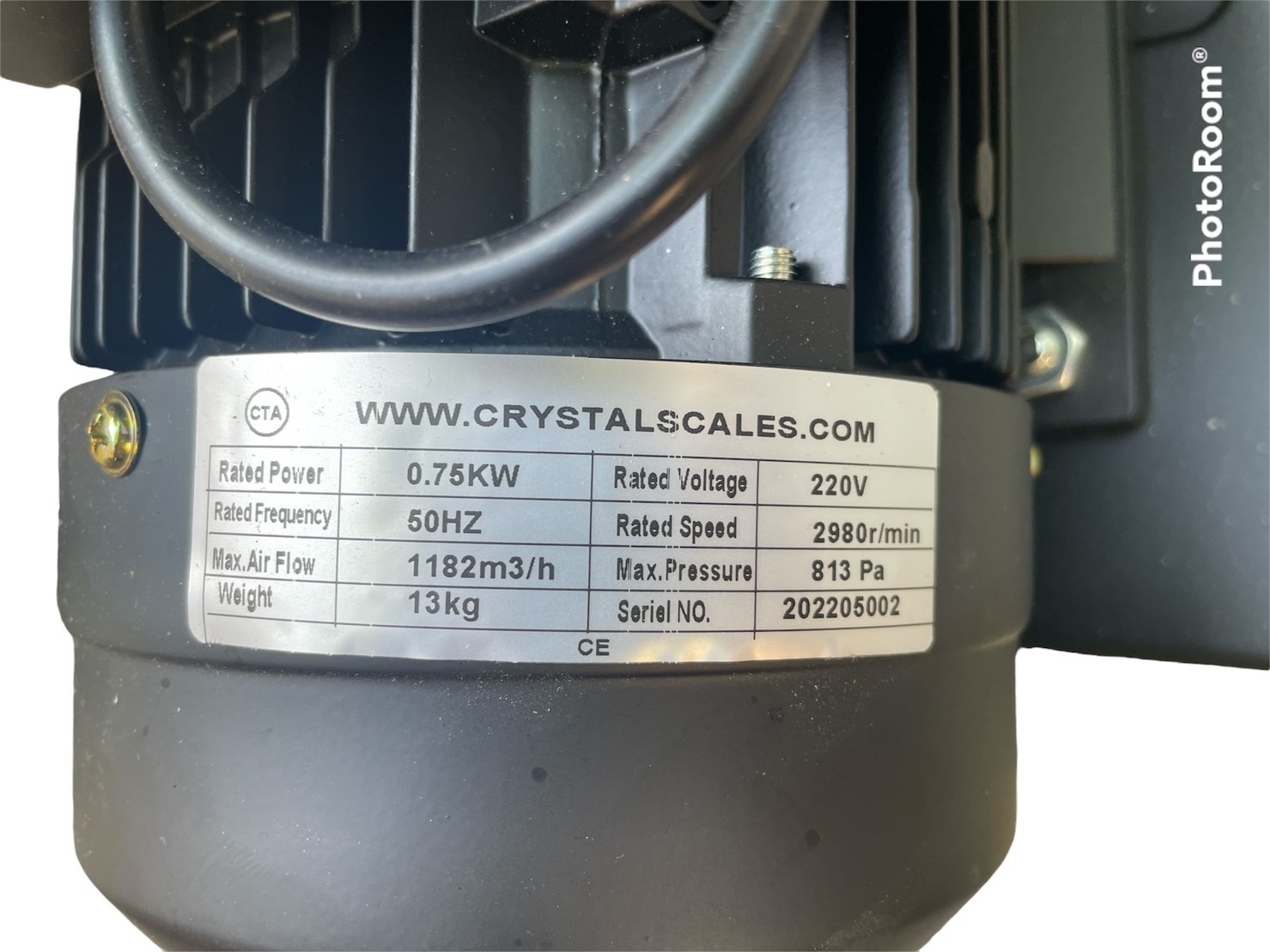 โบลเวอร์หอยโข่งทนความร้อนสูง CTA 740H ขนาด 1 แรงม้า 220โวลต์ ใช้ดูดอากาศที่มีอุณหภูมิสูง Hot Air Blower