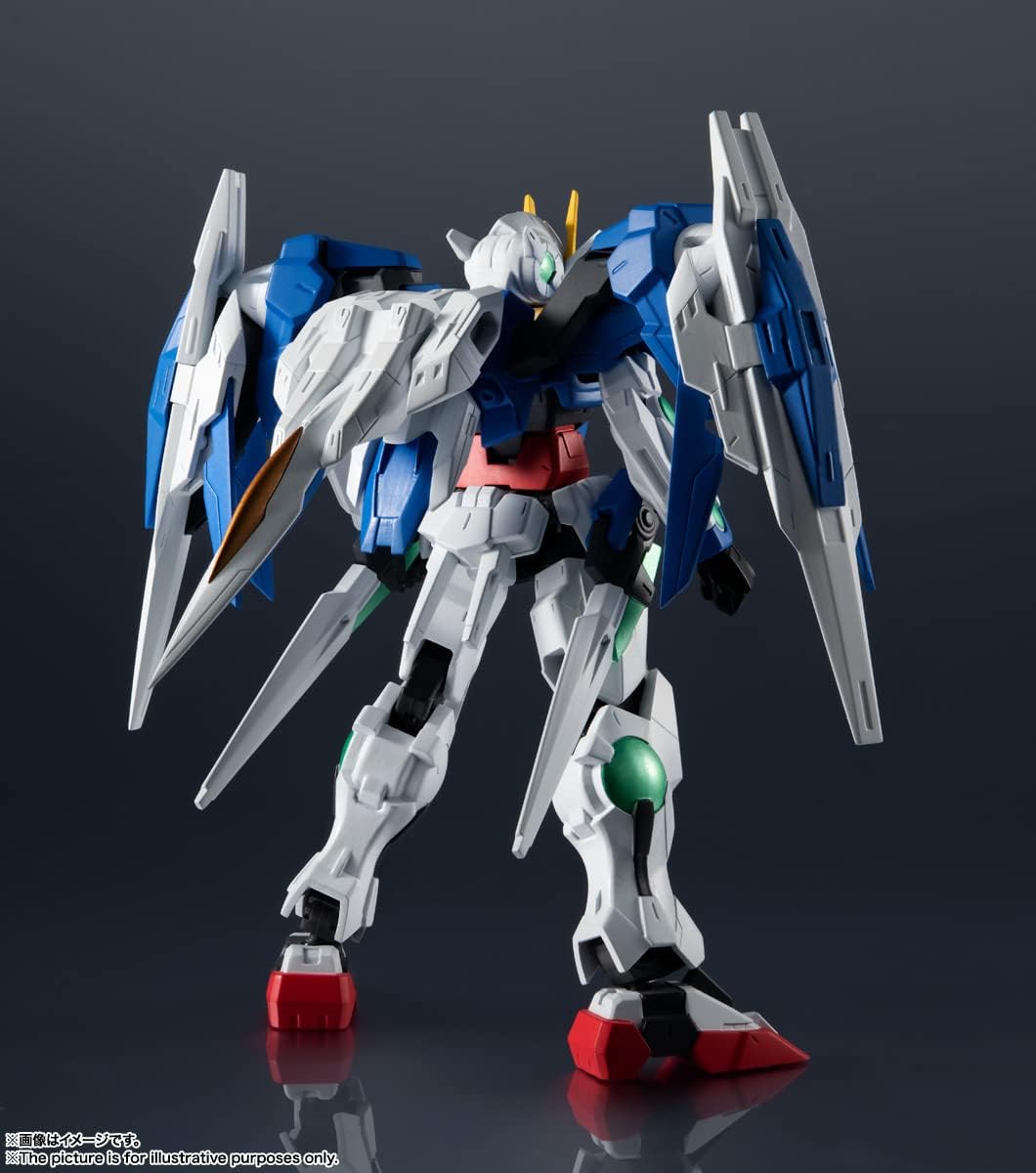 **MTS Toys**กันดั้ม GU-23 Gundam Universe 1/144 : GN-0000+GNR-010 Gundam 00 Raiser