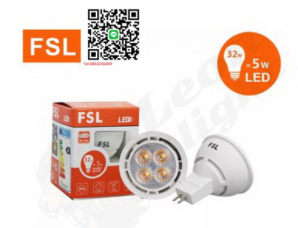 G-1ไฮพาวเวอร์ FSL-MR16-5W-AC180-265V แสงขาวและแสงวอร์มไวท์