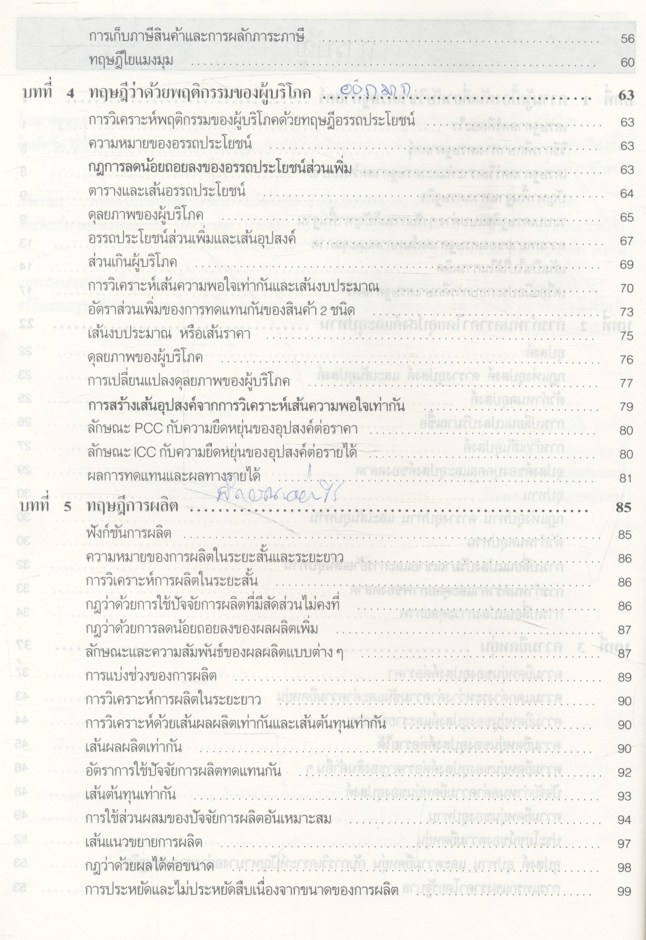 หลักเศรษฐศาสตร์จุลภาค