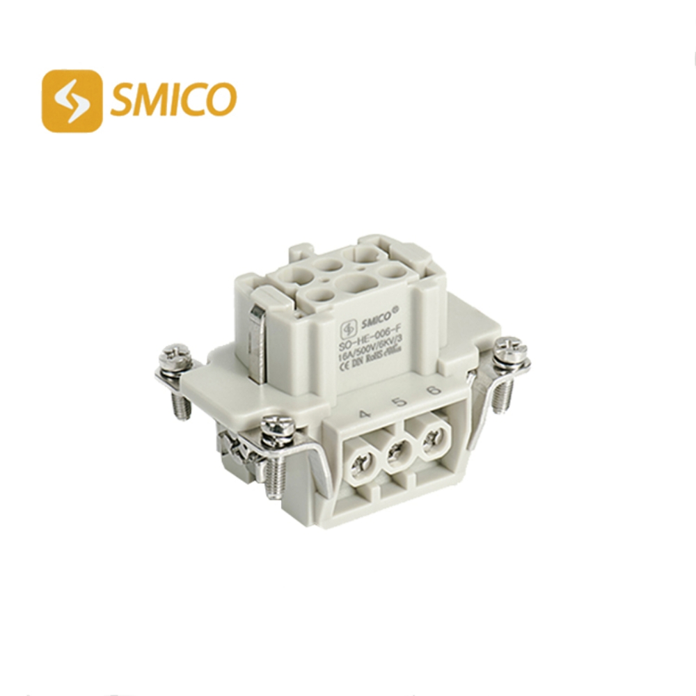 "SMICO" SO-HE-006-F FEMALE INSERT 1-6,6P-TOP-16A-500V