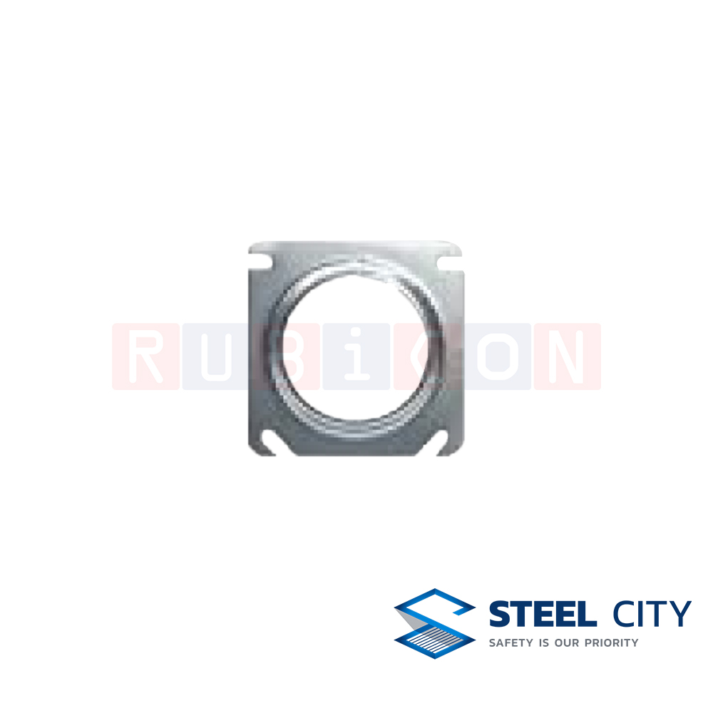 STEEL CITY BY47 ฝาปิดสแควบ๊อกซ์ 4" x 4" เสริมนูนกลม (SQUARE COVERS 4" x 4")