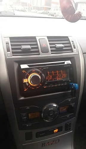 หน้ากาก 2 din ตรงรุ่น TOYOTA รุ่น ALTIS ปี 2008-2013 สีเทา