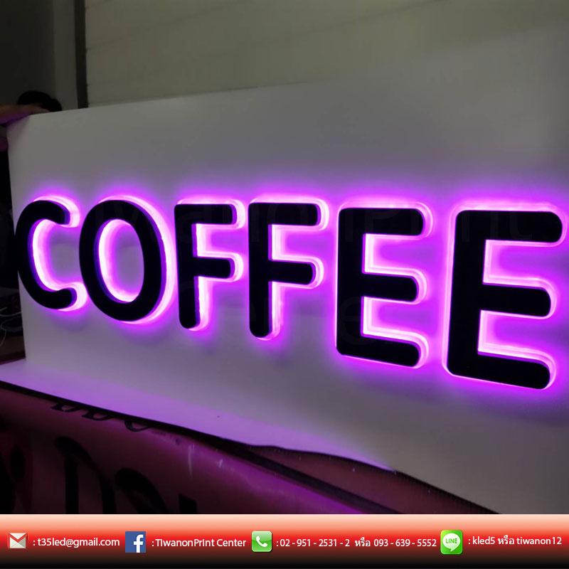 เพิ่มความสดชื่นด้วยป้ายไฟ COFFEE #งานอินดี้ #ตามใจลูกค้าเช่นเดิม