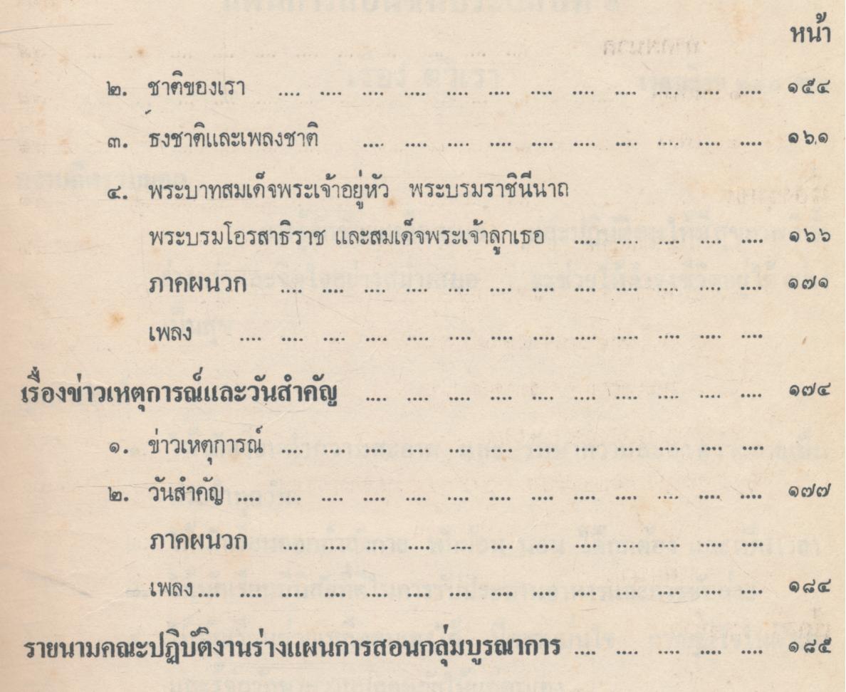แผนการสอน ชั้นประถมศึกษาปีที่ ๑ กลุ่มสร้างเสริมประสบการณ์ชีวิต กลุ่มสร้างเสริมลักษณะนิสัย กลุ่มการงานและพื้นฐานอาชีพ ฉบับบูรณาการ