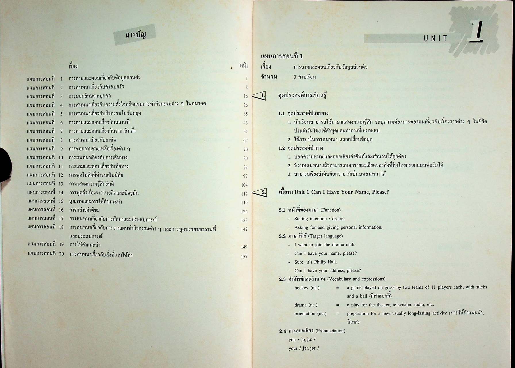 แผนการสอนภาษาอังกฤษ รายวิชา อ 024 ภาษาอังกฤษฟัง พูด SPEAK OUT 2 ระดับมัธยมศึกษาตอนปลาย