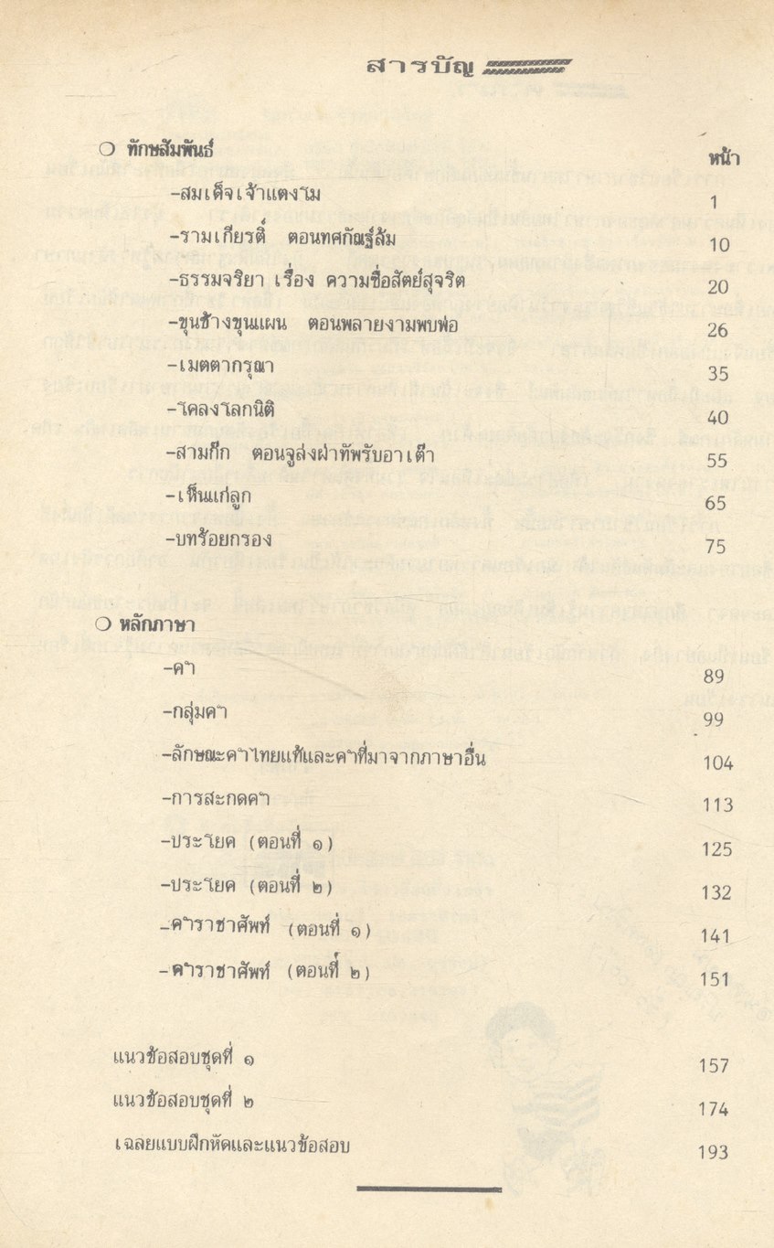 คู่มือ วิชาภาษาไทย ม.3