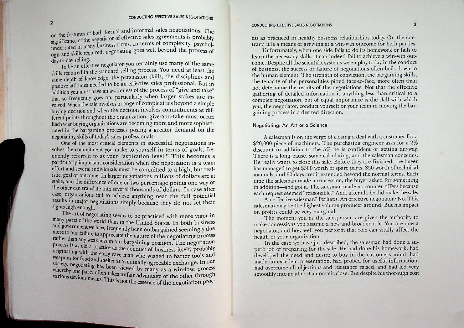 SALES NEGOTIATING HANDBOOK