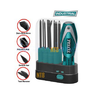 Total ชุดไขควงเปลี่ยนด้าม 8 IN 1
