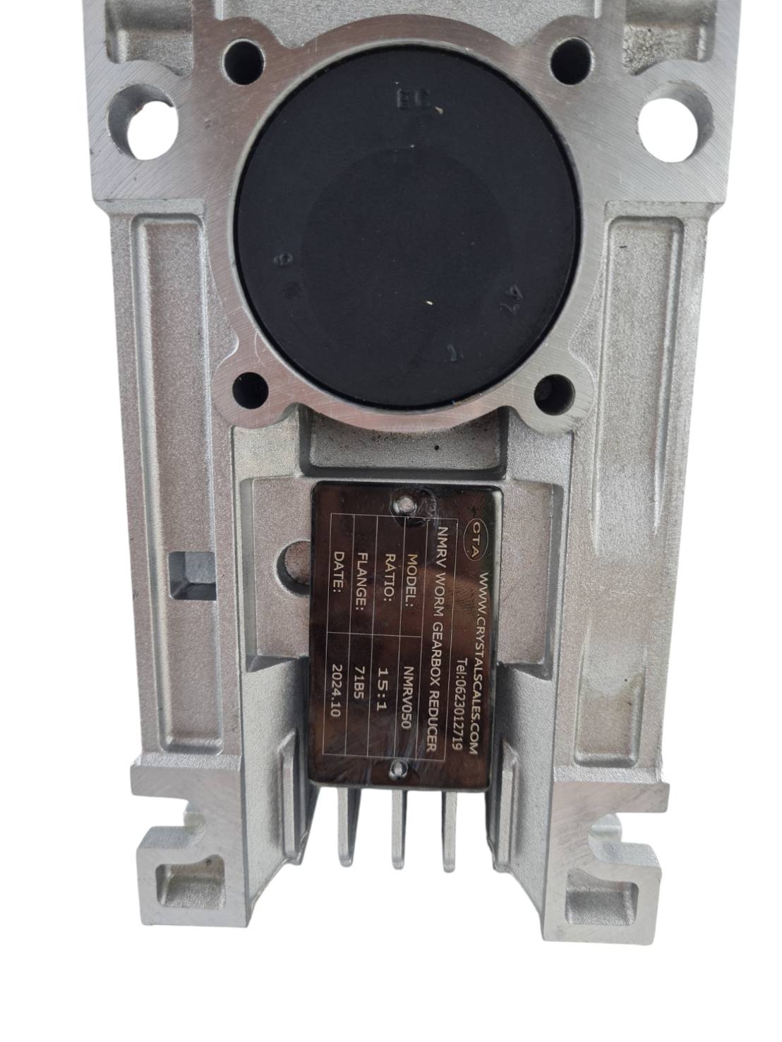 มอเตอร์เกียร์ไฟฟ้ากระแสสลับ ขนาด370W 220vพร้อมหน้าแปน รูเพลา 25 มิลลิเมตร เกียร์ 15:1ทำเครื่องกลึงรถแม็คโคร