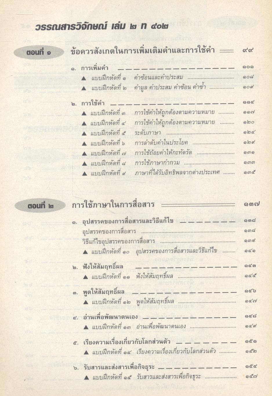 คู่มือ ภาษาไทย ม.4 ท 401 - ท 402