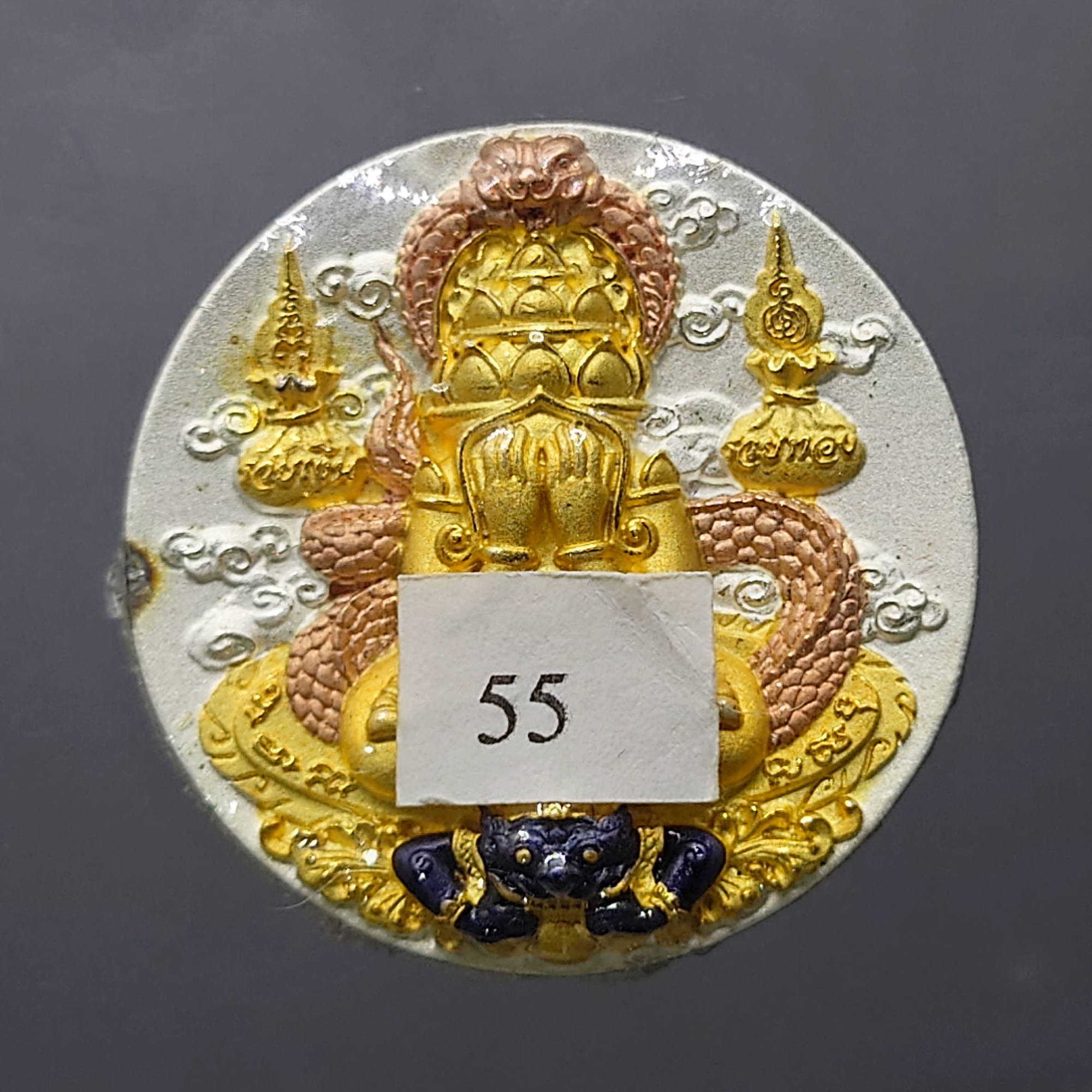 จตุคาม รามเทพ (พิมพ์พังพะกาฬ) รุ่นทุ่งเศรษฐี เนื้อเงินลงยา พิธีพุทธาภิเษก 5 วาระ วัดมหาธาตุวรมหาวิหาร นครศรีธรรมราช ปี2550 พร้อมกล่องเดิม