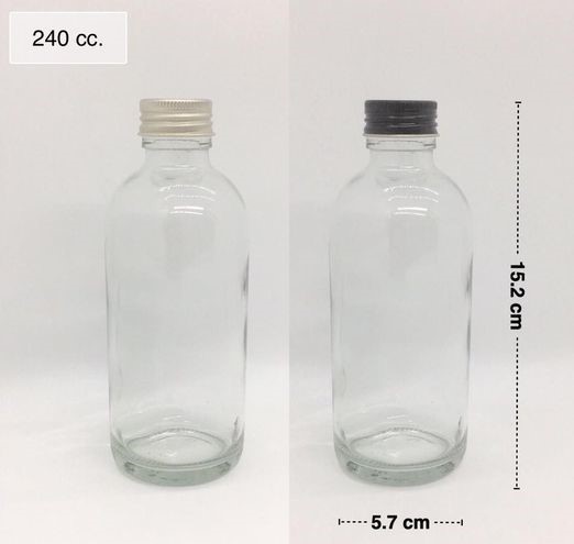 ขวดแก้ว 240 cc ( รหัส 03-GL003-ป.28 )