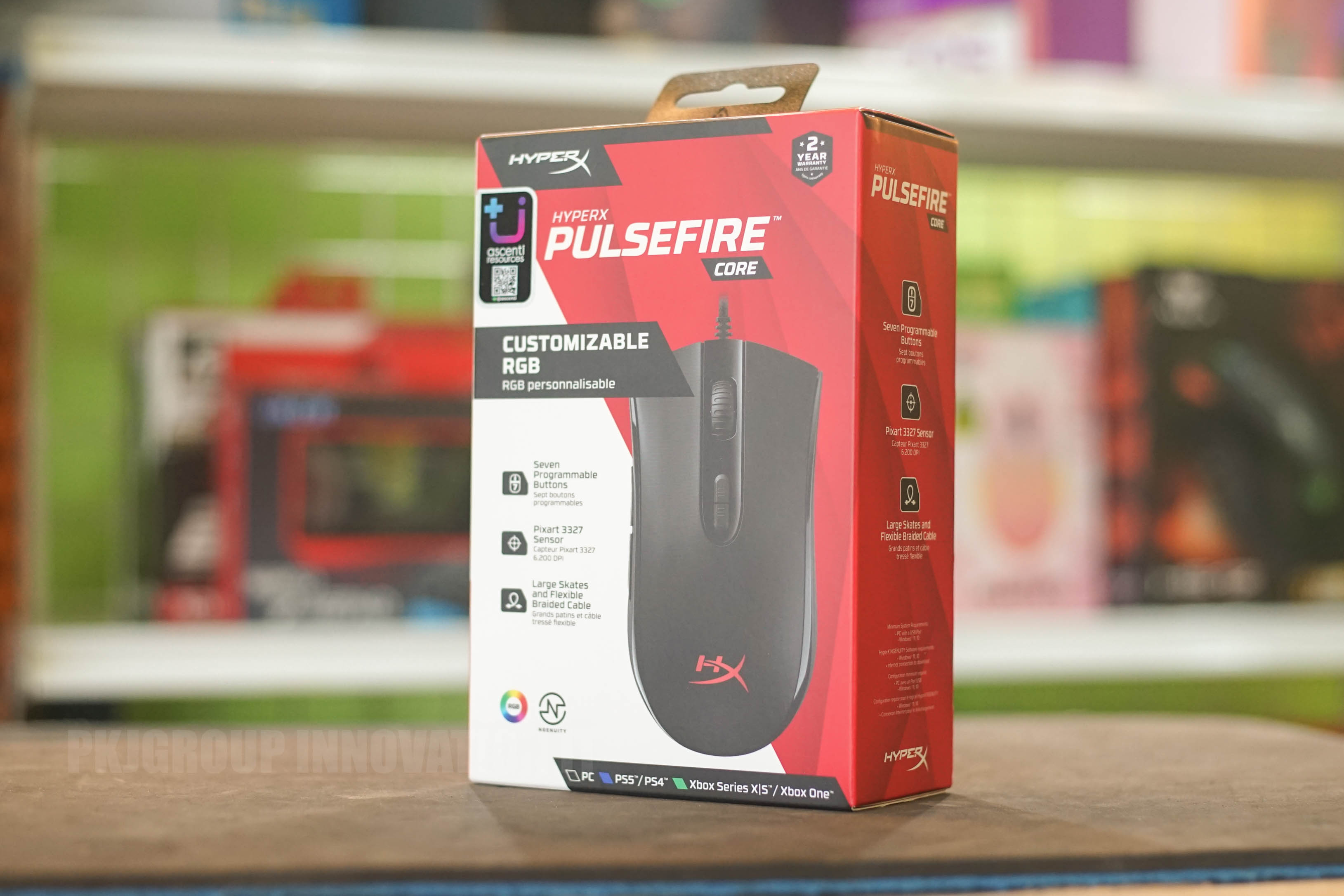 เมาส์เกมมิ่ง HyperX Pulsefire Core ของใหม่ DPI สูงถึง 6200 มีMouse memory