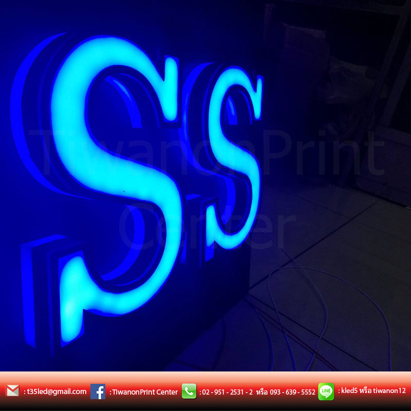 BOSS งานป้าย LED Neon Flex สีสันสดใส หลายหลายสไตล์