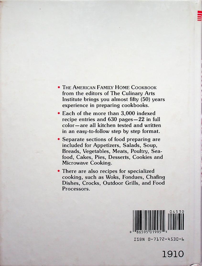 The American Family Home Cookbook (ฉบับภาษาอังกฤษ)