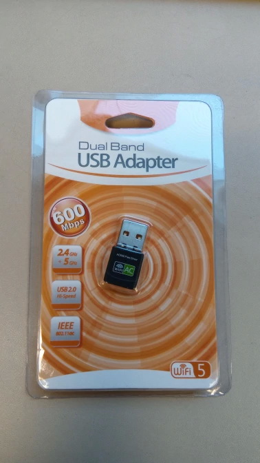 600 Mbps ตัวรับสัญญาณ WiFi USB Adapter ไม่ต้องติดตั้งไดร์เวอร์ Free Driver