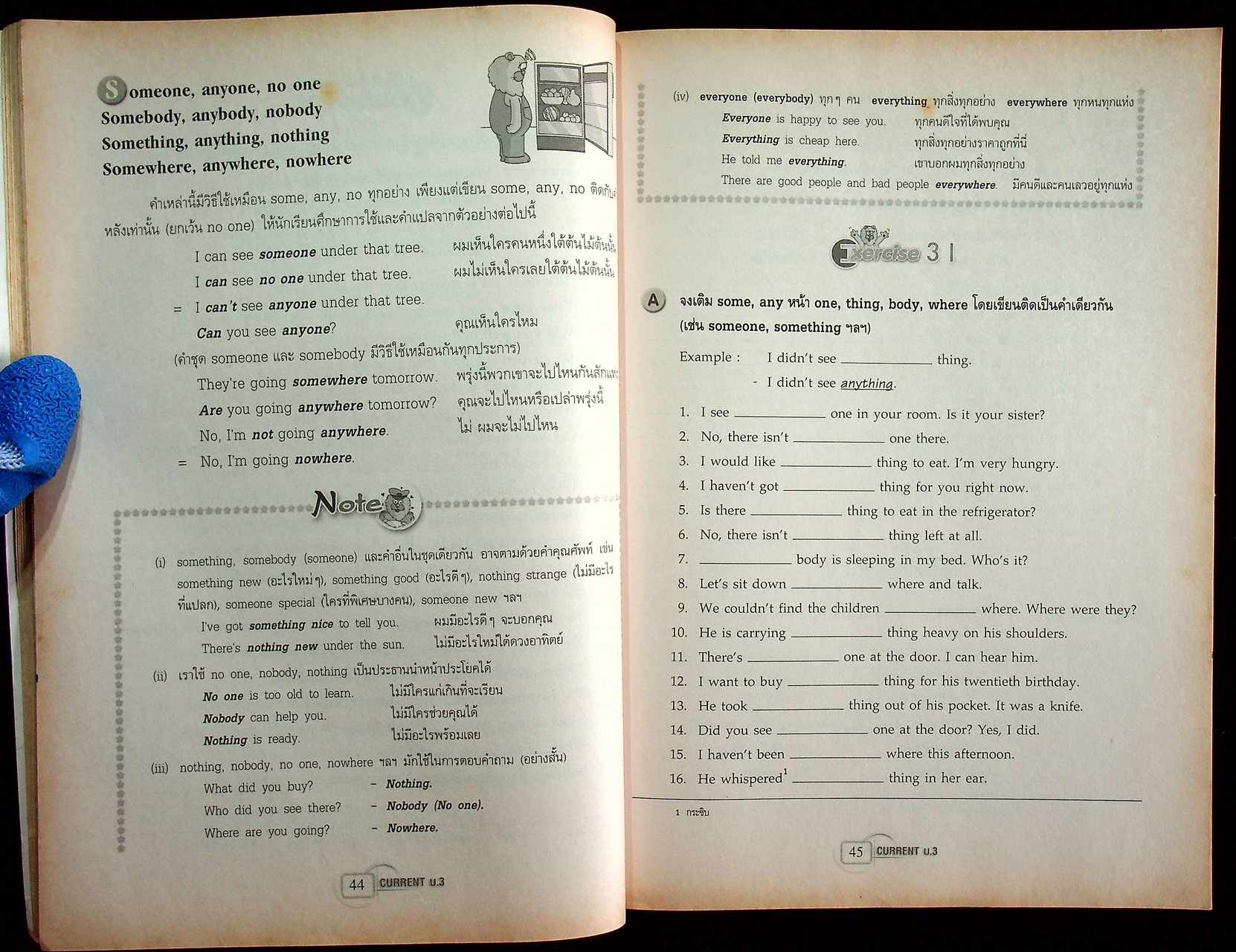 สื่อการเรียนรู้ สาระการเรียนรู้เพิ่มเติม ภาษาอังกฤษ NEW CURRENT ENGLISH Grammar & Usage ม.3