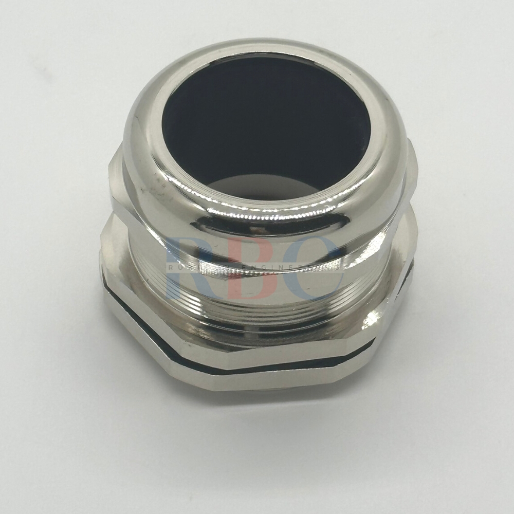 CGN-M32 เคเบิ้ลแกลน ทองเหลืองชุบนิกเกิล ( Nickle Plate Brass Cable Gland Selection Chart " M " Thread )