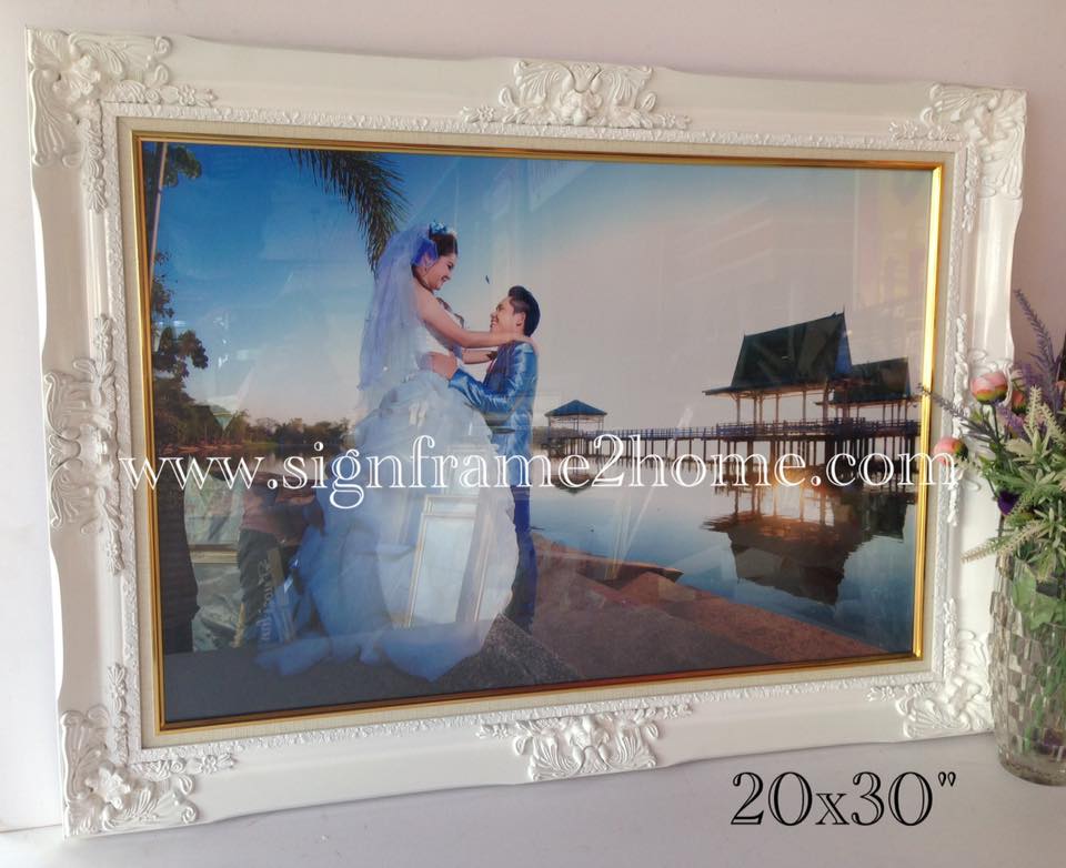 กรอบหลุยซ์ งานแต่ง สีขาว ขนาด20x30" สำเนา