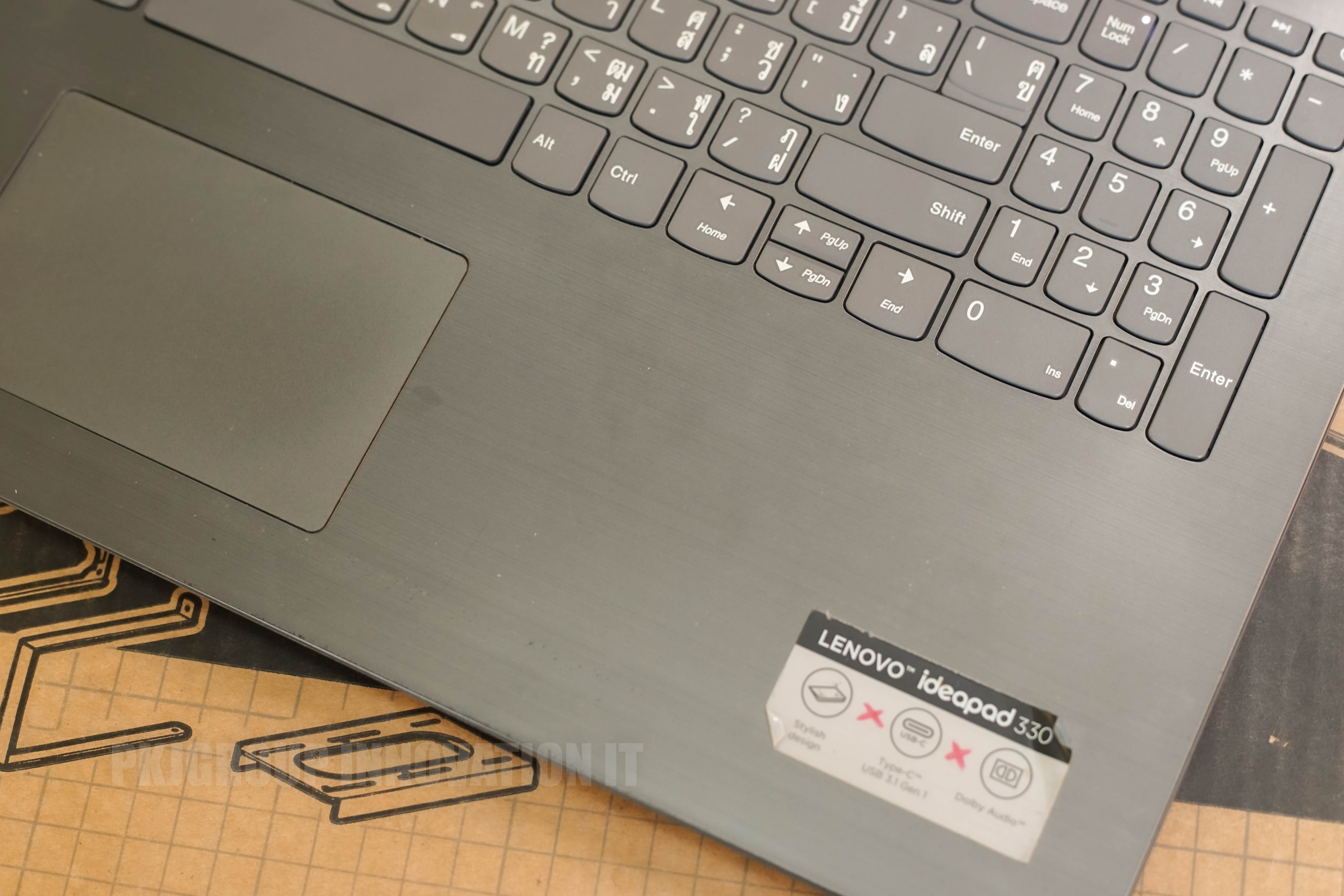 โน๊ตบุ๊คทำงานมือสอง Lenovo ideapad 330-151KB 81DC00STTA i3-7130U RAM 4 GB SSD 120 GB