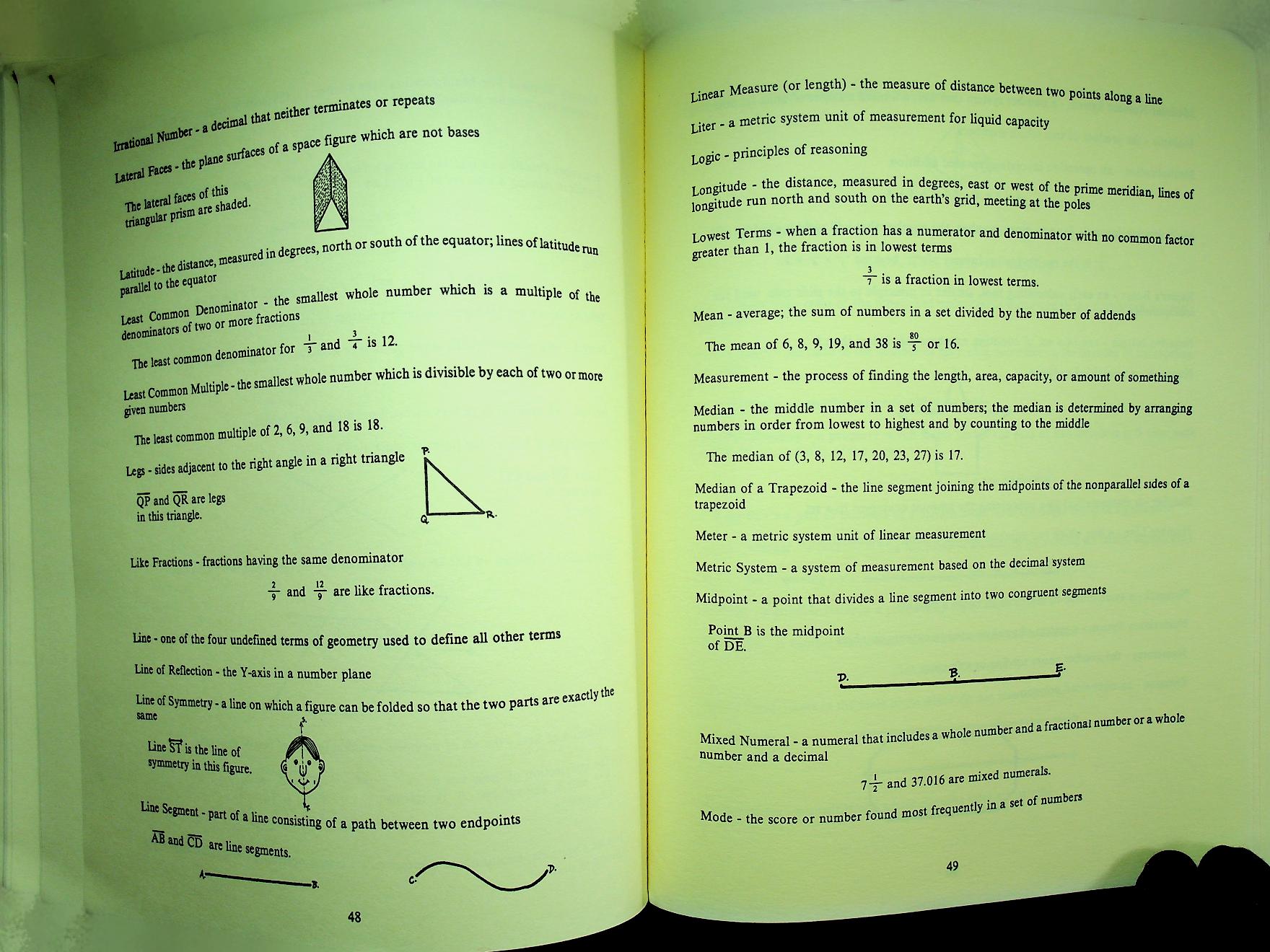 MATH YELLOW PAGES FOR STUDENTS AND TEACHERS