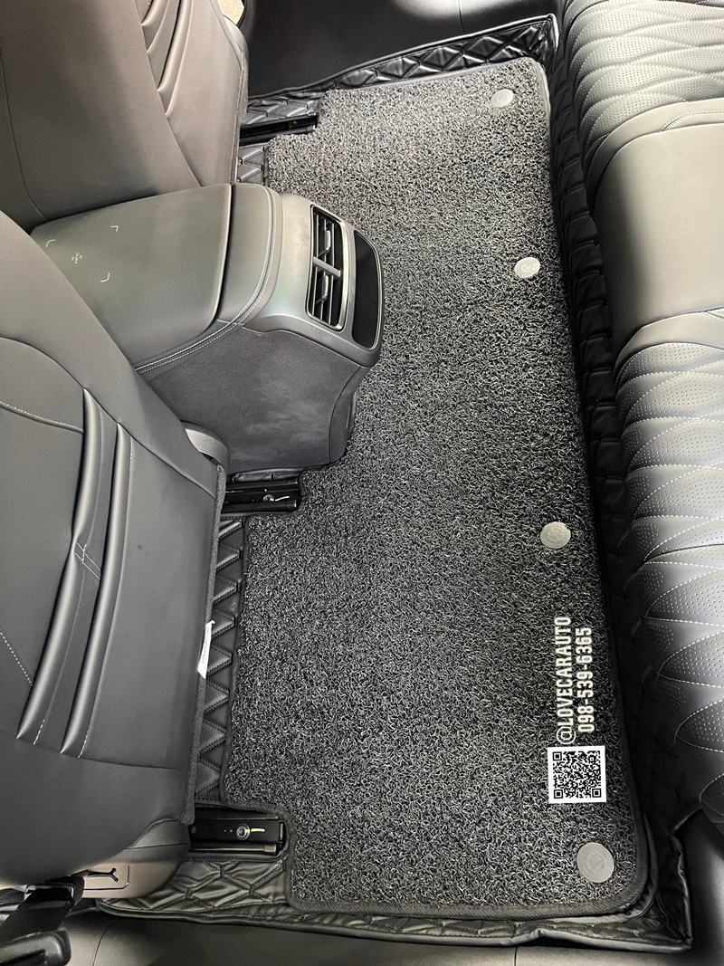 พรมปูพื้นรถยนต์ BYD SEAL VVIP ด้ายคู่สีดำด้ายดำ +ไวนิลดำ