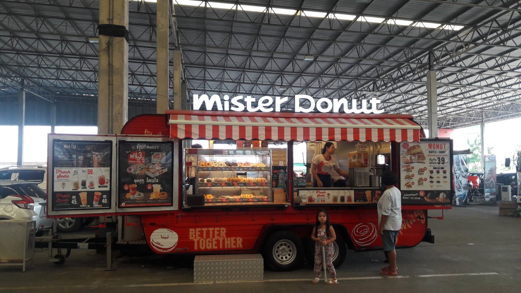 ป้ายไฟกรอบกระจายแสงแอลอีดี งานติดรถMISTERDONUT