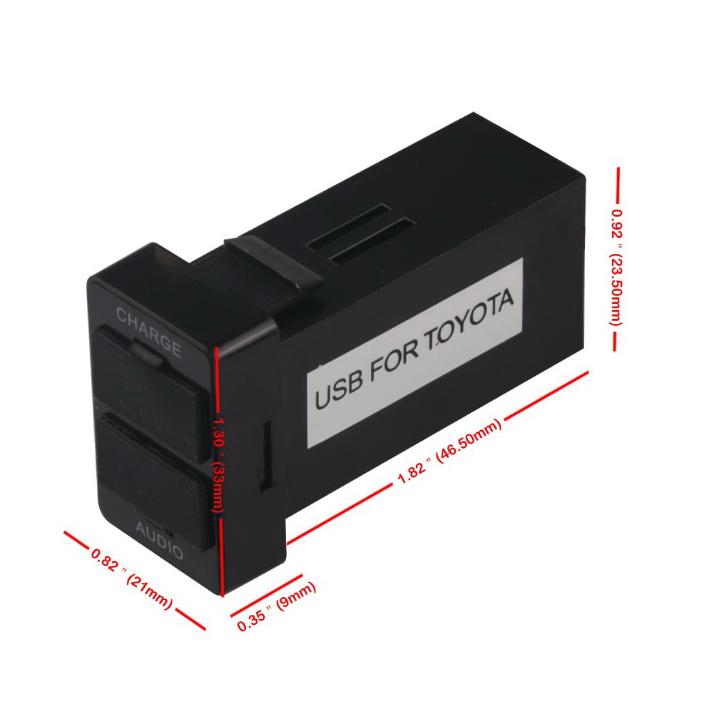 ช่อง USB Charger&Audio สำหรับ Toyota Vios / Yaris / Altis / REVO / New Fortuner / Camry