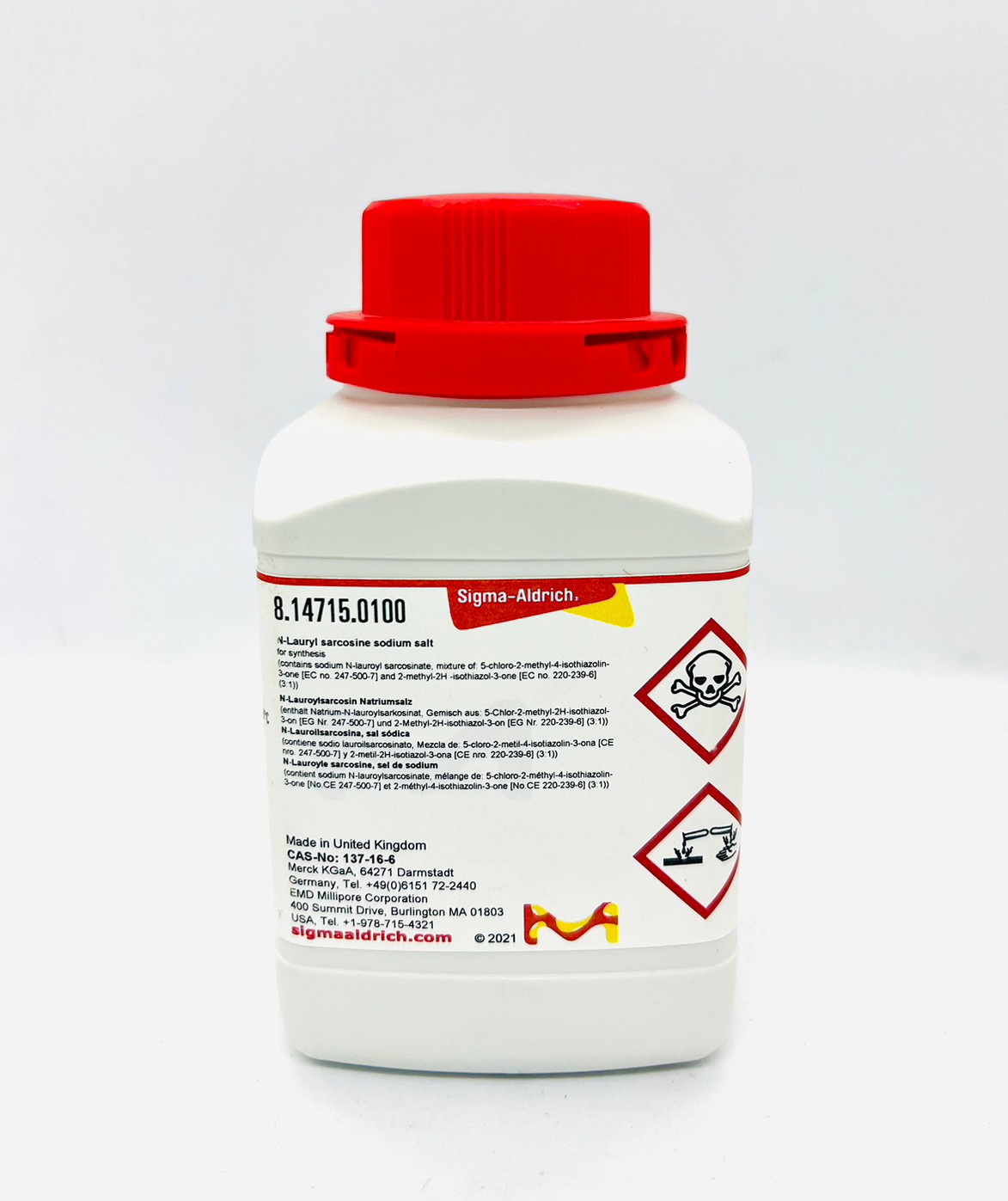 814715.0100 N-LAURYL SARCOSINE SODIUM SALT FOR SYNTHESIS, 100 G, MERCK