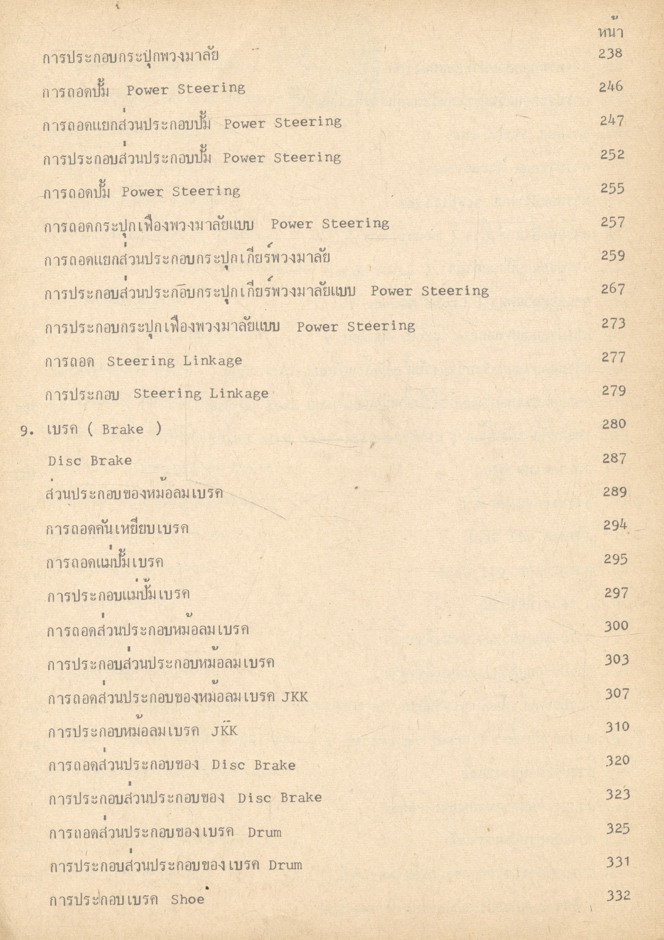 คู่มือซ่อมเครื่องล่างรถยนต์