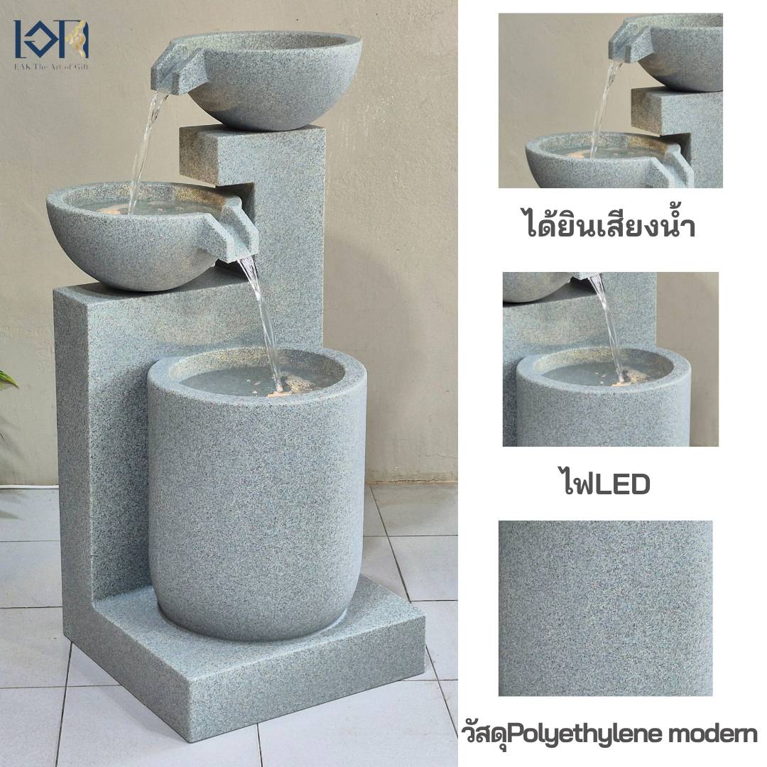 น้ำพุตั้งพื้นแต่งบ้าน รุ่นGranilite NZ16268JA เหมาะสำหรับตั้งวางหน้าบ้าน หน้าสำนักงานบริษัท น้ำพุขนาดใหญ่เสริมฮวงจุ้ย