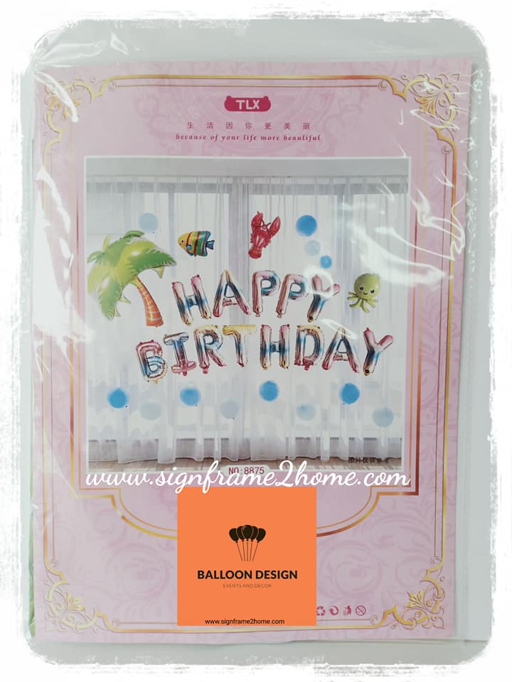 balloon Foil set Happy Birth Day, Wedding ชุดสุดคุ้ม