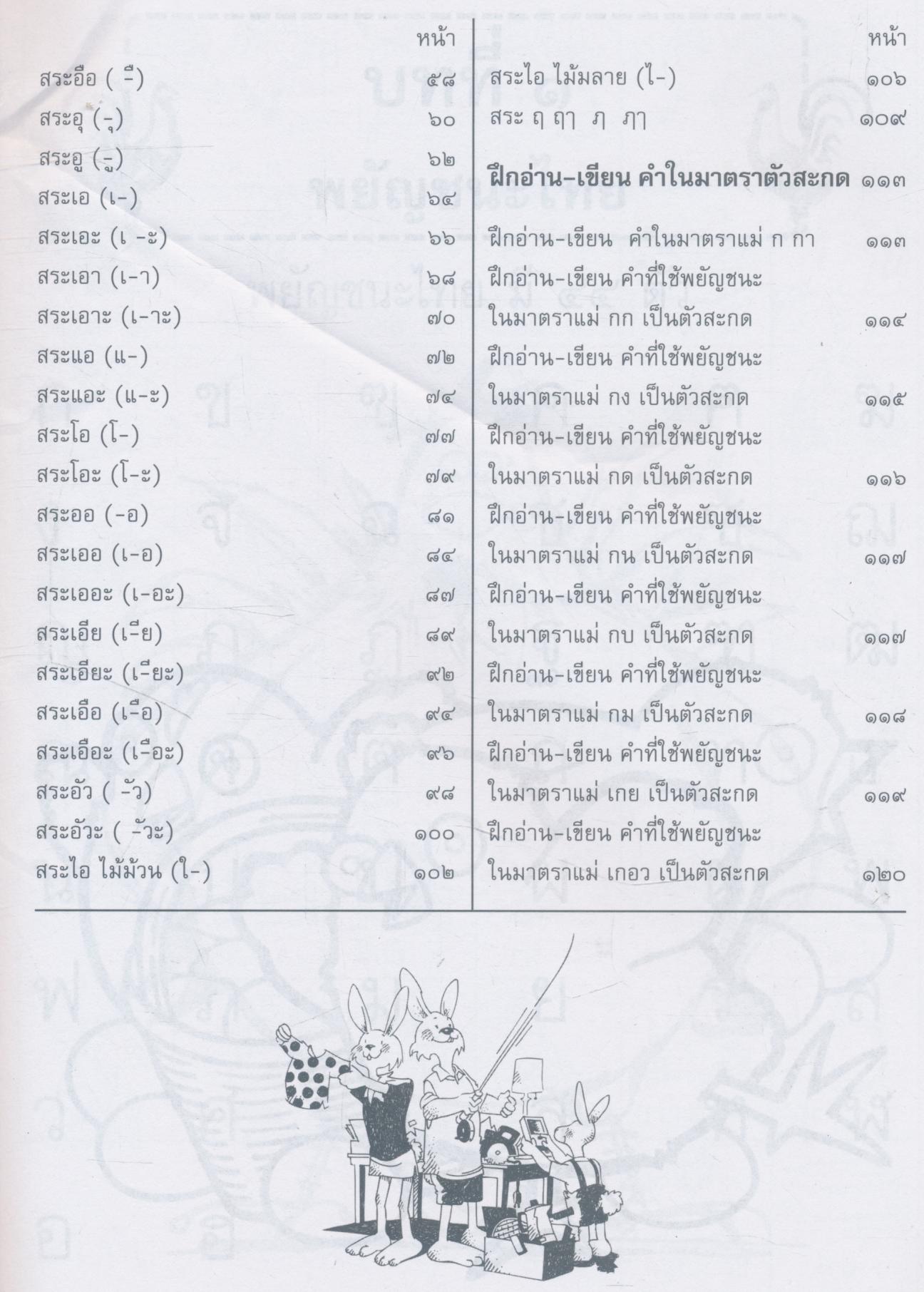 แบบเรียน-เขียน-อ่าน พื้นฐานภาษาไทย ชุดที่ ๑ เรียนพยัญชนะ สระ การสะกดและผสมคำ