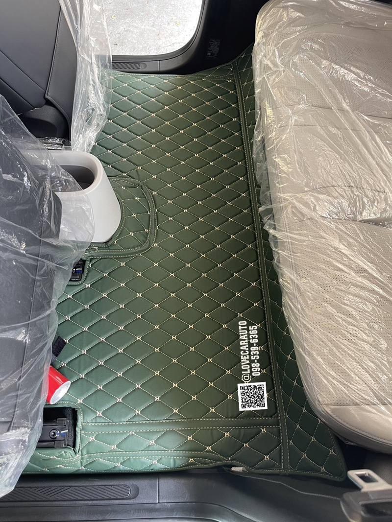 พรมปูพื้นรถยนต์ 6d Wuling Air EV สีเขียว