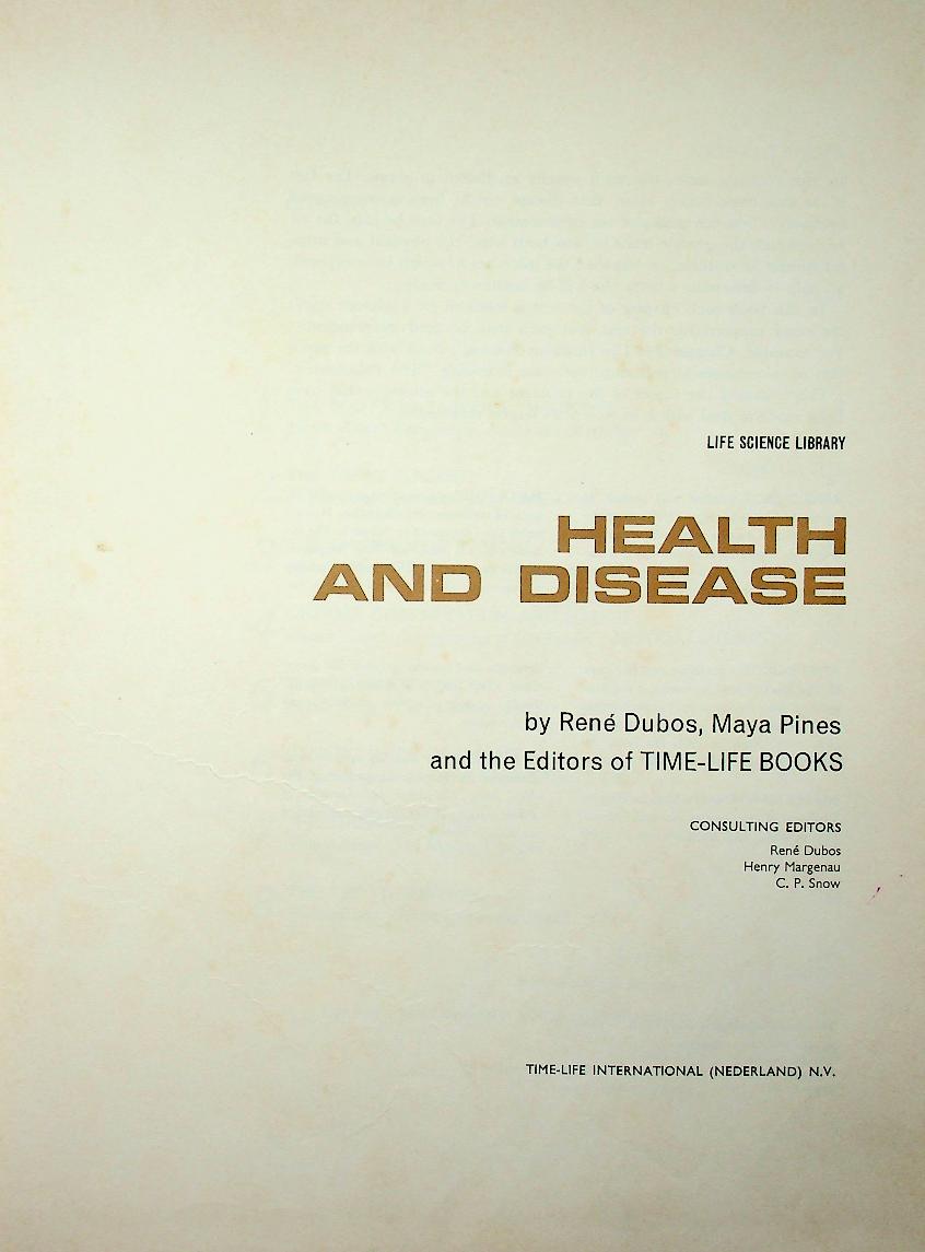 LIFE SCIENCE LIBRARY : HEALTH AND DISEASE